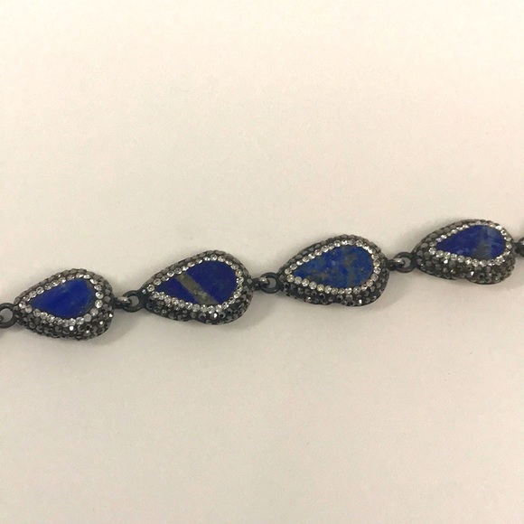 Lapis Dark Crystal Bracelet - Picture 4 of 6